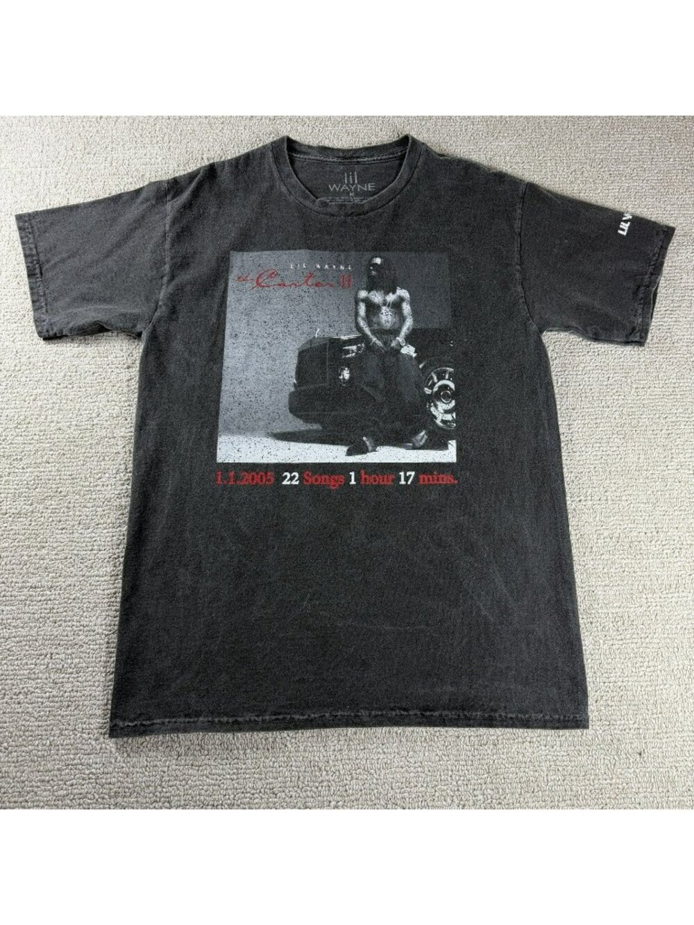 Lil Wayne Tha Carter II Cash Money Records Distressed T-Shirt Men’s Size Medium